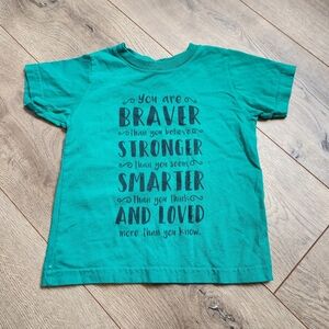 Size 2 Toddler Inspirational Tee Shirt